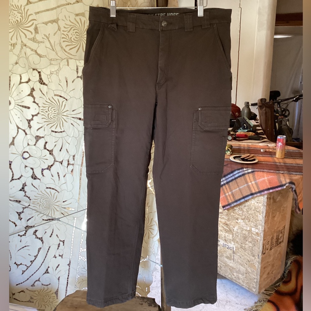DULUTH Flex Fire Hose INSULATED CARGO PANTS 36X32 Fleece Lined